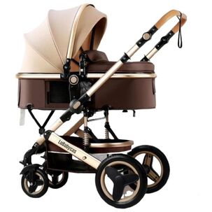 Coche Cuna Mois&eacute;s Con Accesorios Lubabycas Caf&eacute;