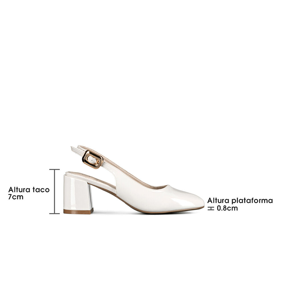 Zapato Casual Tacones Charol Verano Mujer Weide Yl82 image number 4.0