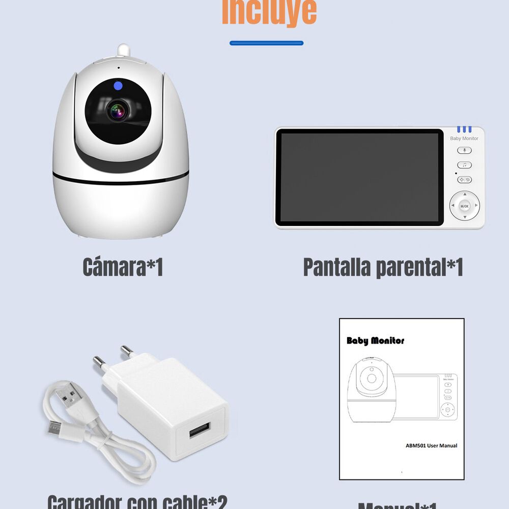 C&aacute;mara Monitor Inteligente Pantalla 5'' 720p By Lubabycas image number 3.0