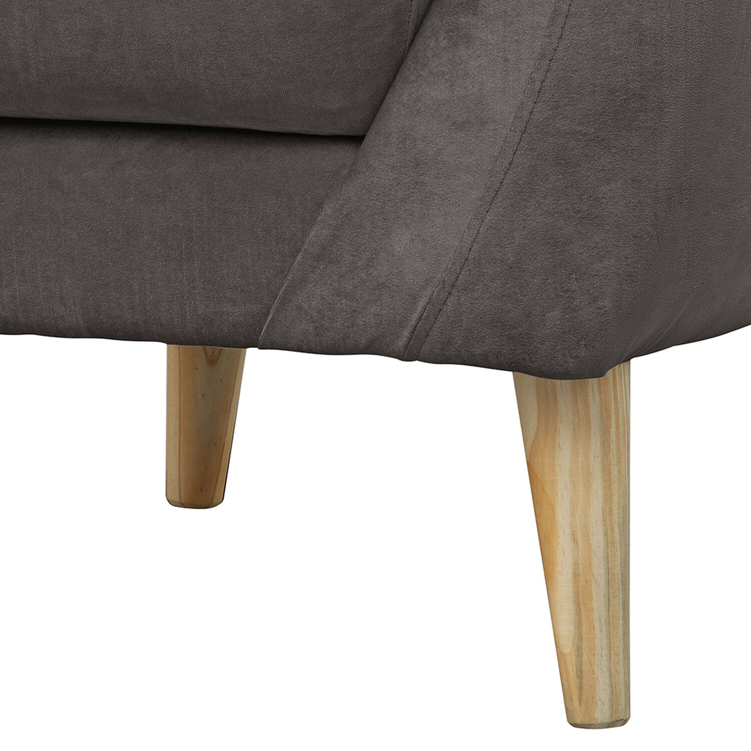 Poltrona 1c Norway Felpa Gris Oscuro 85x87x90 image number 2.0