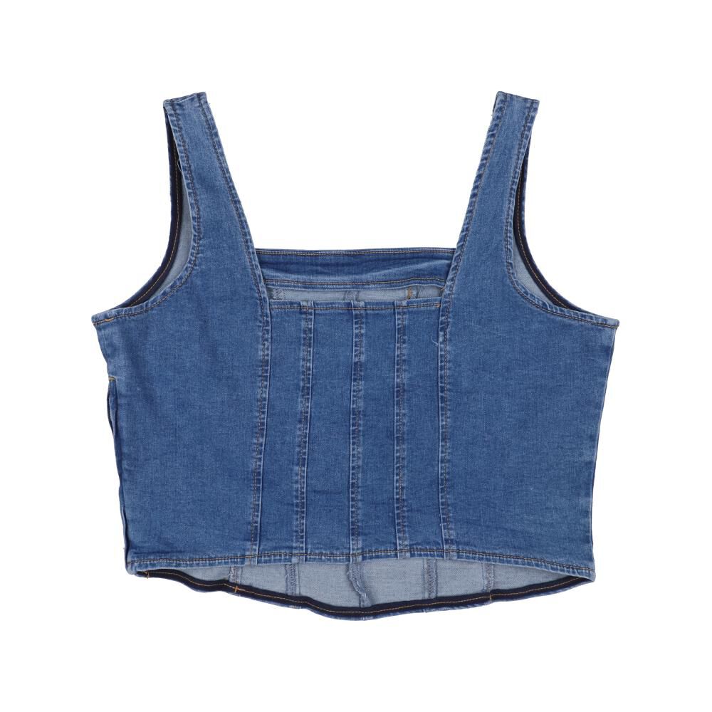 Polera Crop Tipo Corse Sin Mangas Mujer Freedom image number 1.0
