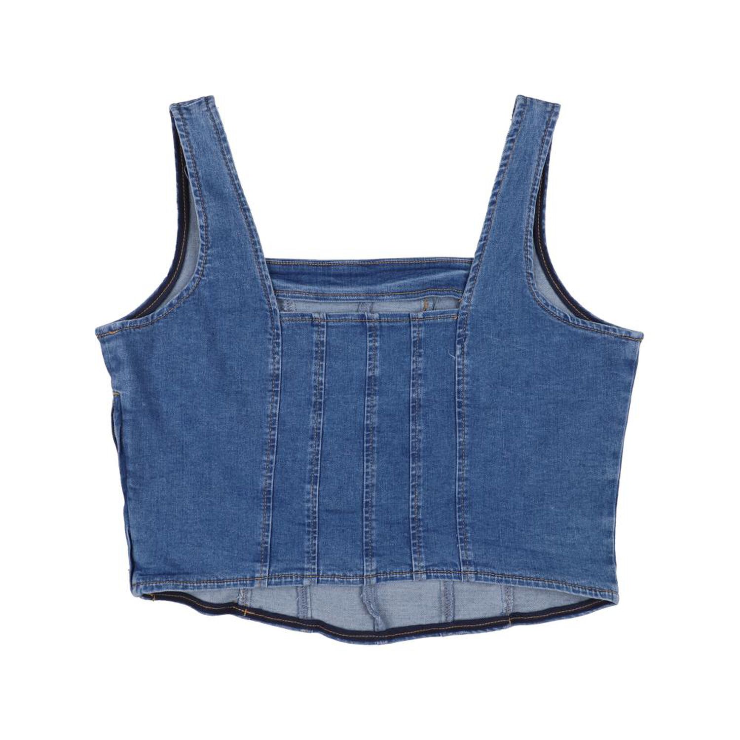 Polera Crop Tipo Corse Sin Mangas Mujer Freedom image number 1.0