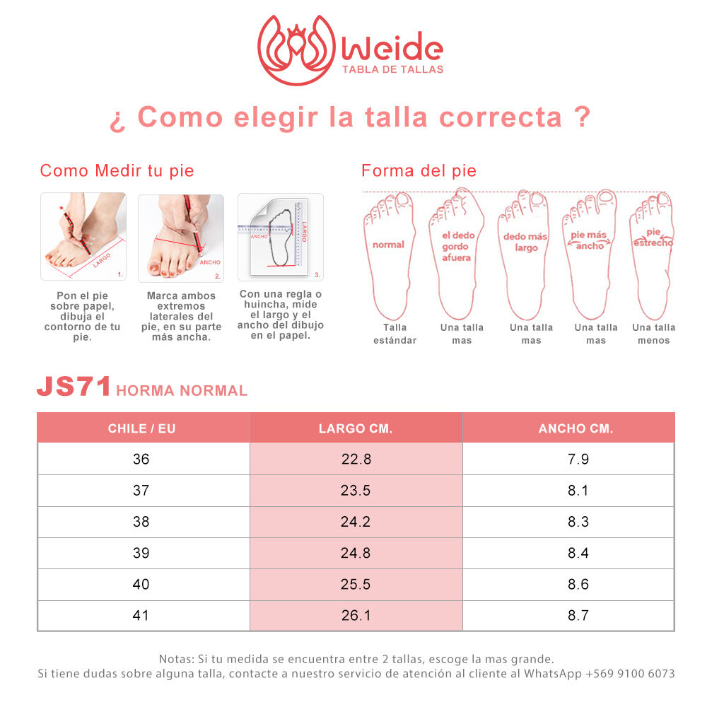 Sandalias Chalas Casual Mujer Taco Grueso Charol Weide Js71 image number 3.0