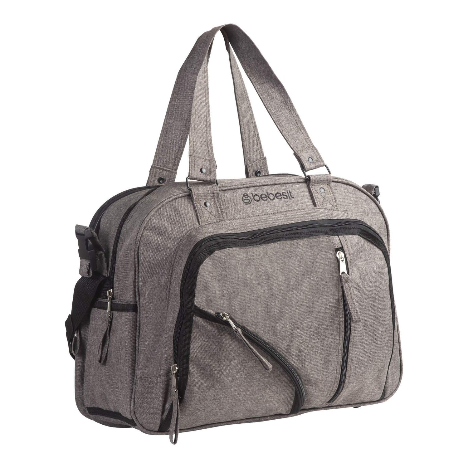 Bolso Maternal Mudador Pa&ntilde;alera Bebesit Melange - Gris image number 0.0