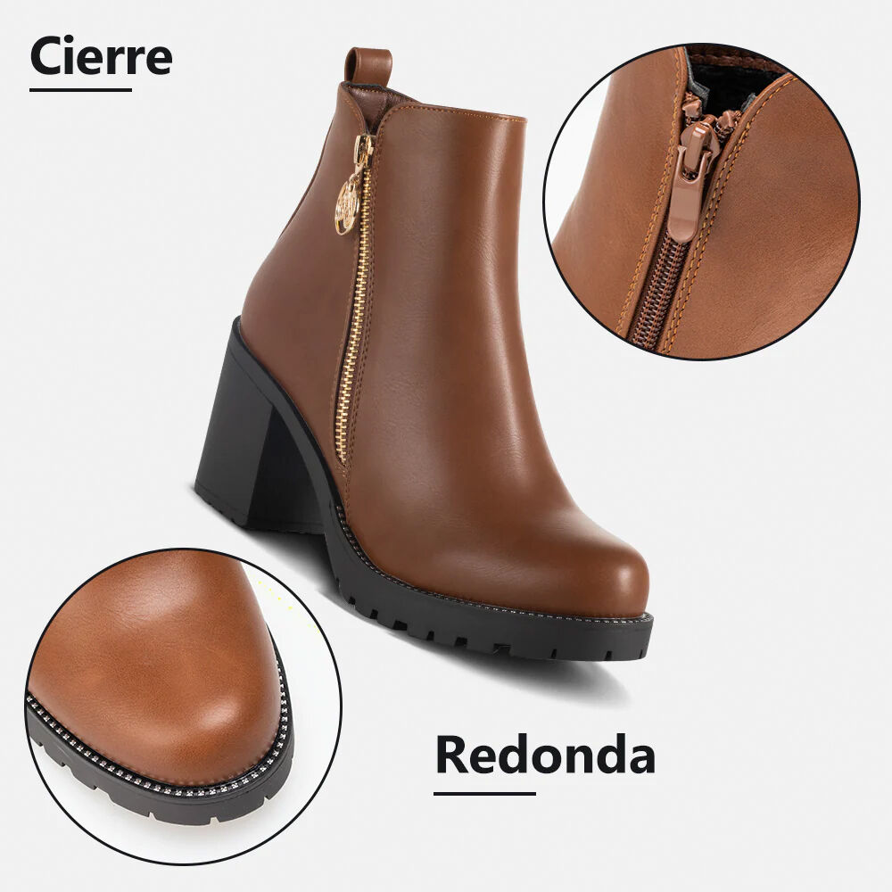 Botin Mujer Rocio Marrón Weide image number 6.0