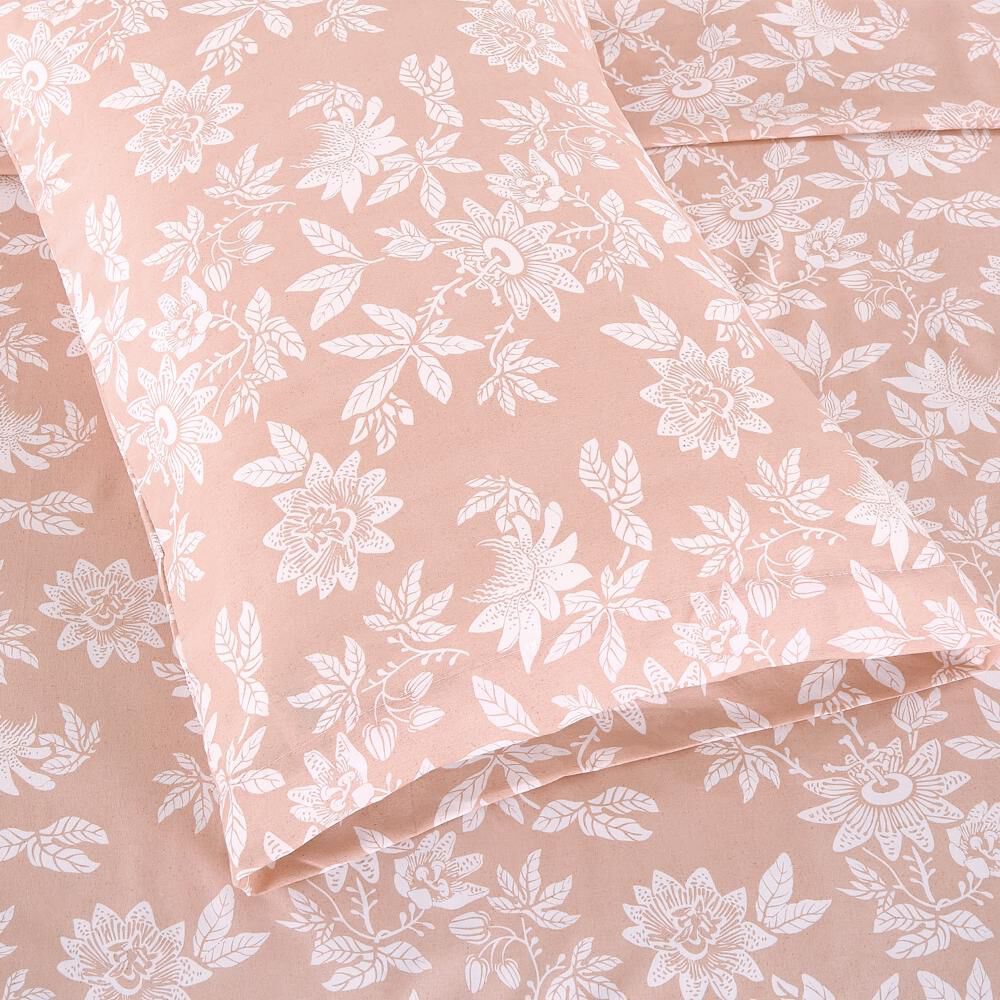 Sabanas Andes Microfibra Estampada Flor Rosa image number 1.0