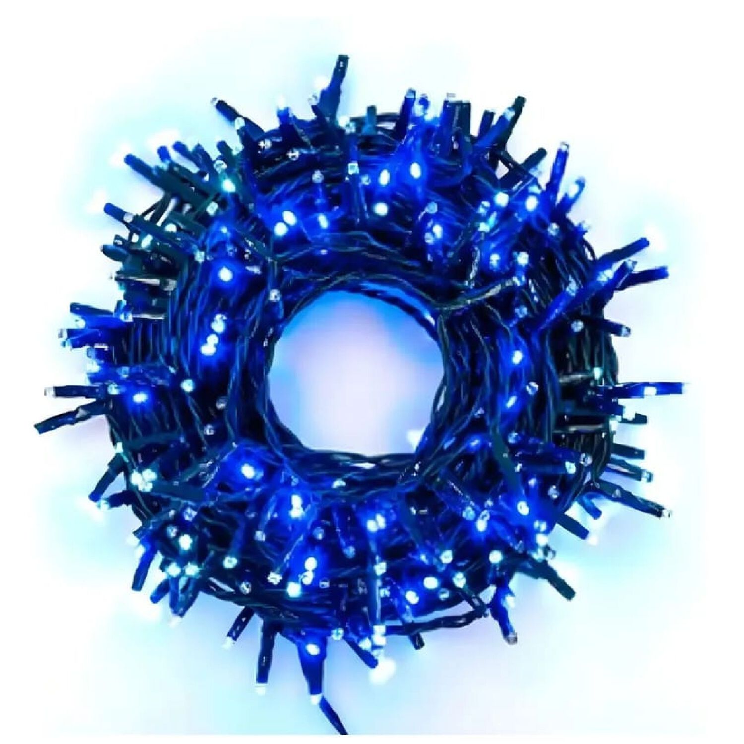 Luces De Navidad Led 200l 12m Lineal Color Azul. image number 0.0