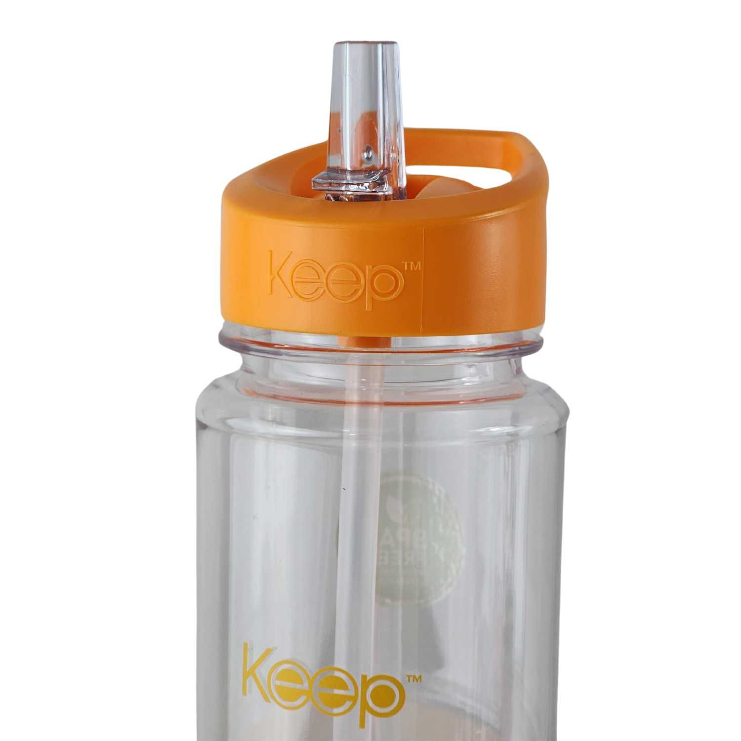 Botella Keep Bandas Colores 750ml Agua Bebidas Naranja image number 6.0