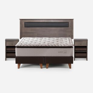 Cama Europea Rosen Nest / 2 Plazas / Base Dividida + Set De Maderas