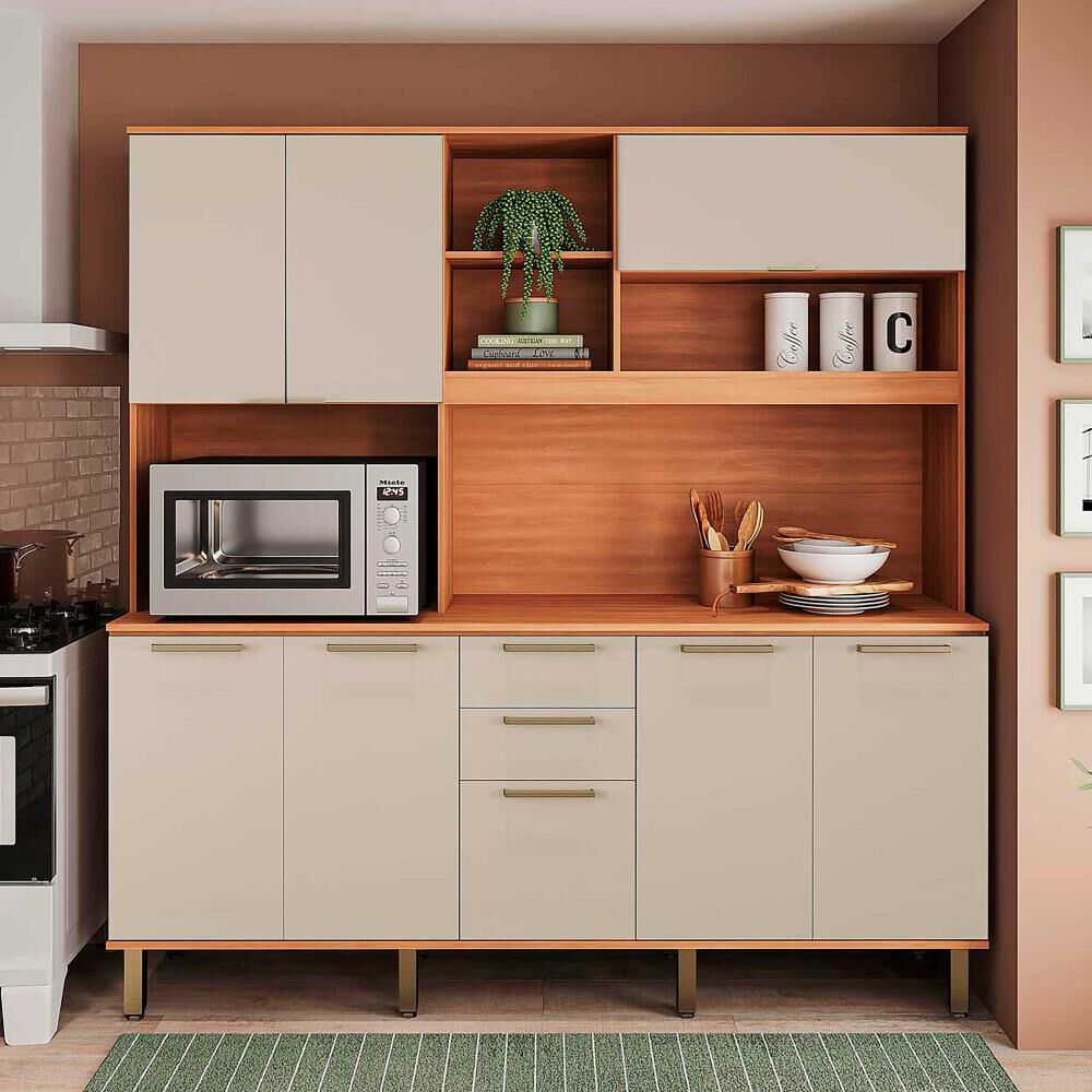 Mueble De Cocina Roca Kit De Cocina Casta&ntilde;a Modular / 8 Puertas / 3 Cajones image number 3.0