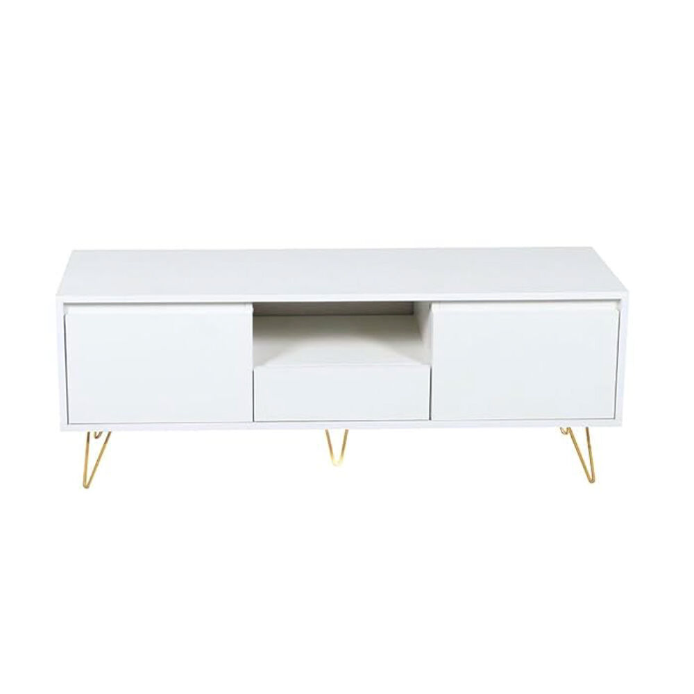 Rack De Tv O Buffet Con Cajones Simply White image number 0.0