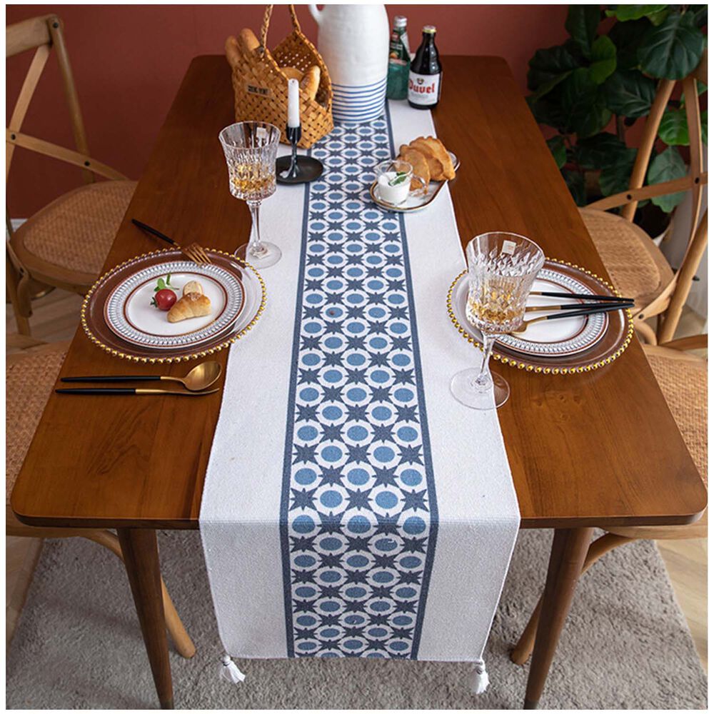 Camino De Mesa + Individuales Set De 7 Piezas 35x180cm Mod03 image number 1.0