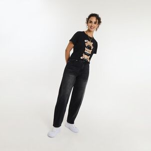 Polera Print Animales Manga Corta Cuello Redondo Mujer Freedom