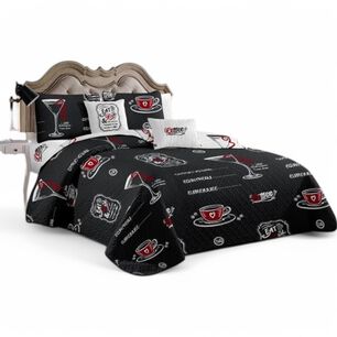 Cubrecama De Verano 1.5 Plazas Quilt + 1 Funda De Almohada Cobertor Delgado Qvr1-35