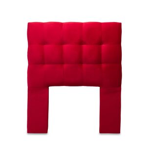Respaldo Alicante Con Patas Felpa 1,5 Plazas Rojo