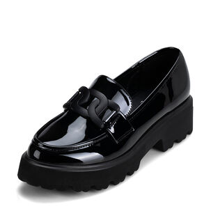 Mocasín Charol Plataforma Negro Casual Mujer Weide Qiu288 Mocasín Charol Plataforma Negro Casual Mujer Weide Qiu288