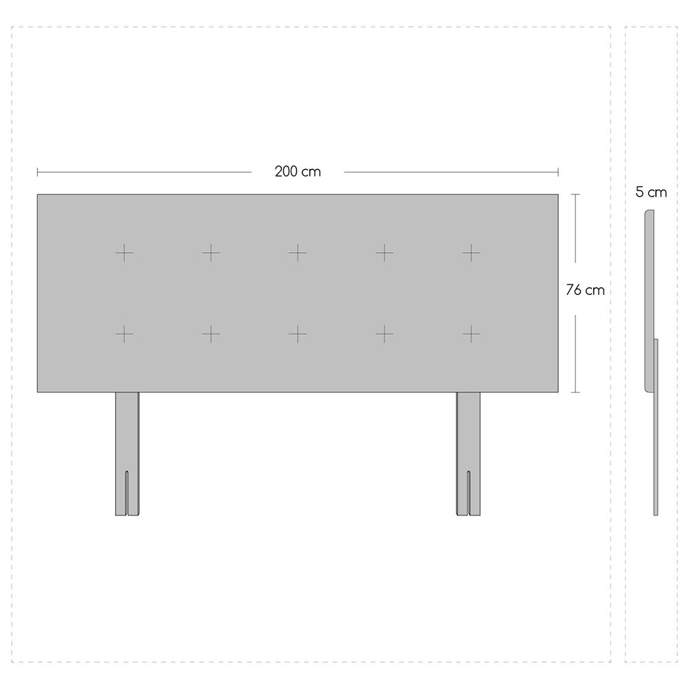 Cama Europea Celta Cotton Organic / Super King / Base Dividida + Set De Maderas image number 6.0