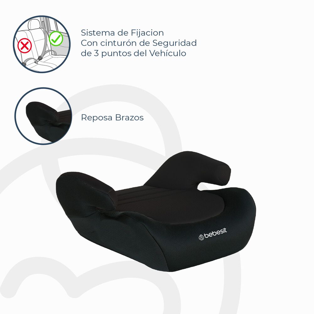 Alzador Booster Negro Bebesit image number 3.0