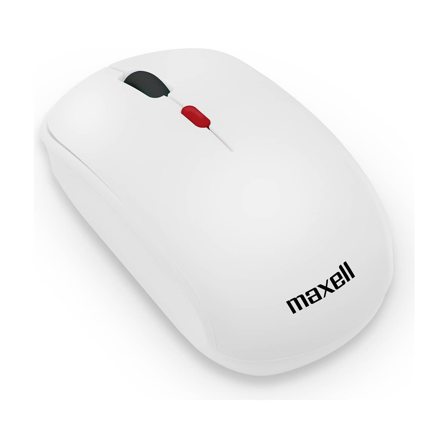 Mouse Inal&aacute;mbrico Maxell 1200 Dpi Mowl-100 Blanco image number 1.0