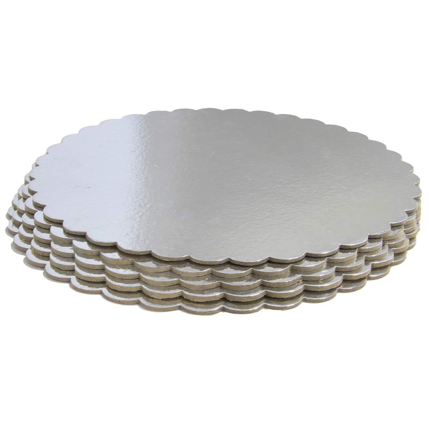 Base Tortas Redondo 24 Cm 6 Unidades Plateado image number 2.0