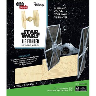 Star Wars: Tie Fighter - Libro Y Modelo Para Armar 3d-madera