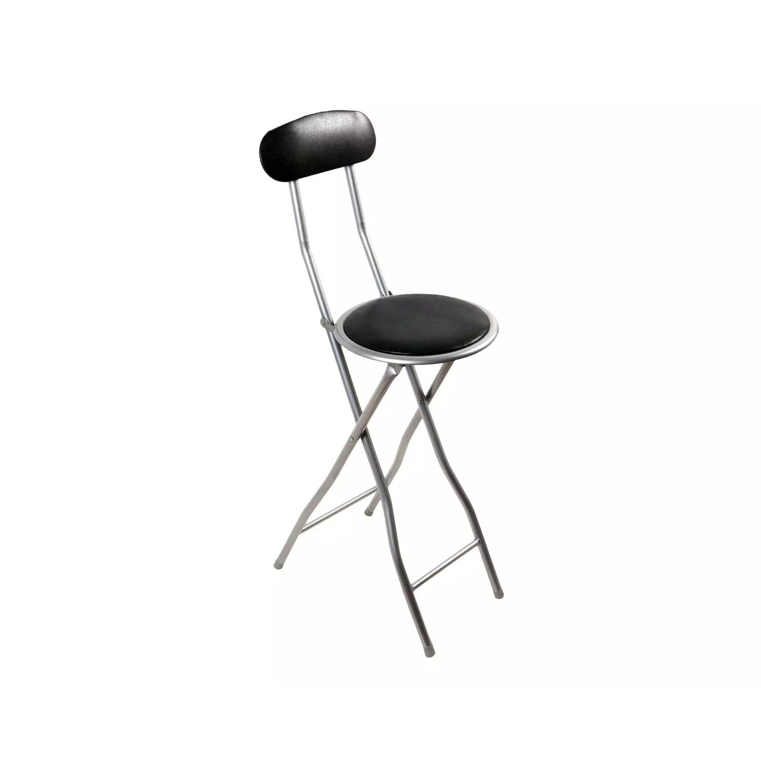 Silla Plegable Port&aacute;til Con Respaldo Multiuso Liviana Negro Y Gris image number 2.0