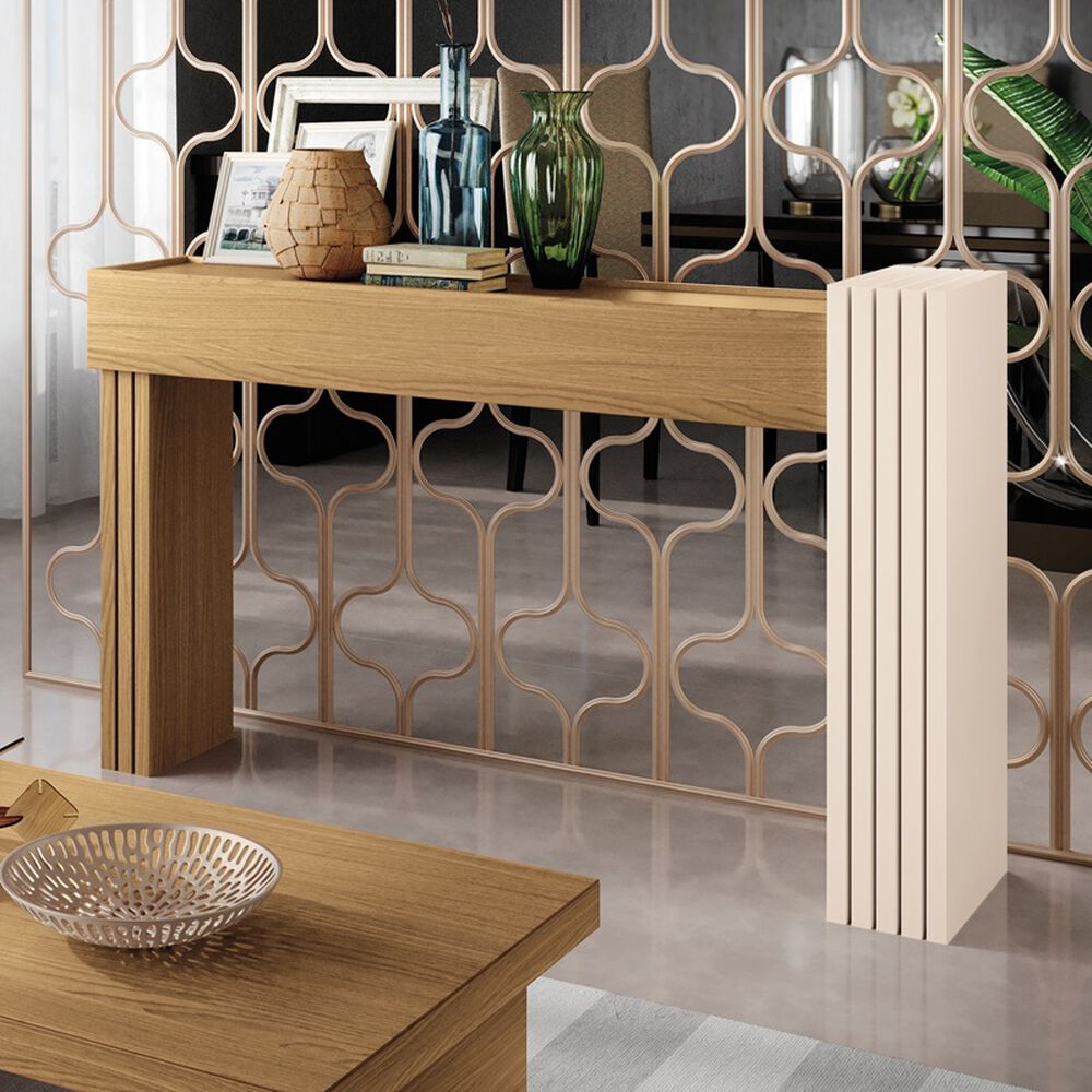 Arrimo Trento Freijo-off White 129x80x30 Cm image number 0.0