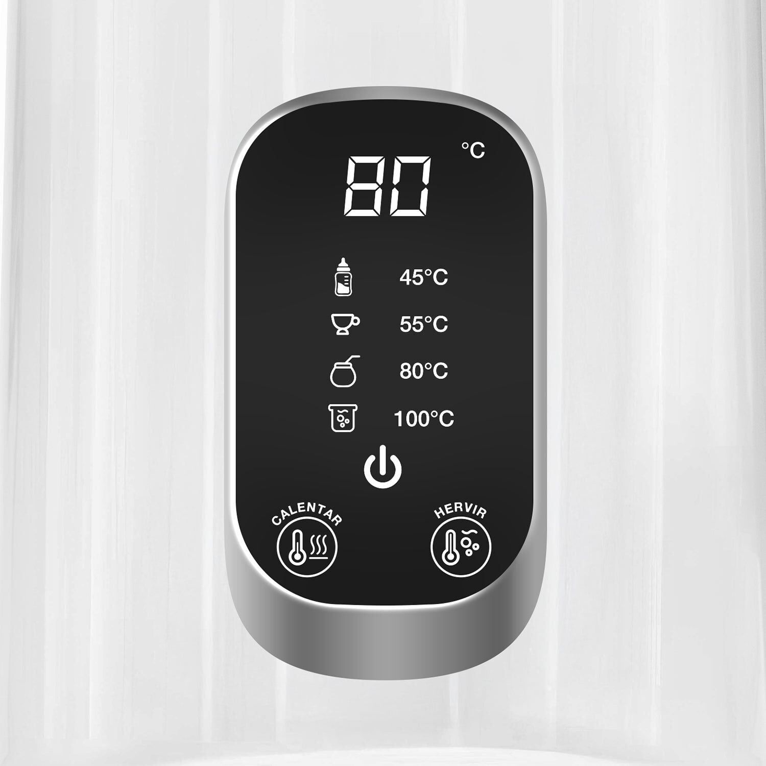 Hervidor El&eacute;ctrico Digital Telefunken 1,8 Litros 1500w Control De Temperatura Keep Warm Pava Blanco image number 3.0