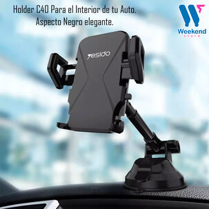 Soporte Holder De Auto Porta Celular Con Ventosa Yesido C40