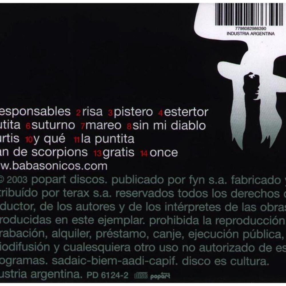 Babasonicos - Infame | Cd image number 1.0