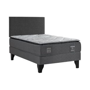 Cama Europea Celta Mediterráneo / 1.5 Plazas / Base Normal + Respaldo
