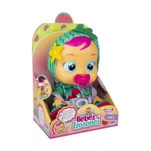 Juguete Muñeca Bebe Lloron Mel 30cm Frutas