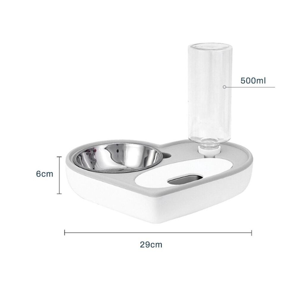 Plato Tazon Comida Para Mascotas Dispensador Agua Automatico image number 1.0
