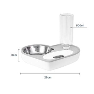 Plato Tazon Comida Para Mascotas Dispensador Agua Automatico