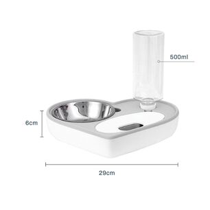 Plato Tazon Comida Para Mascotas Dispensador Agua Automatico