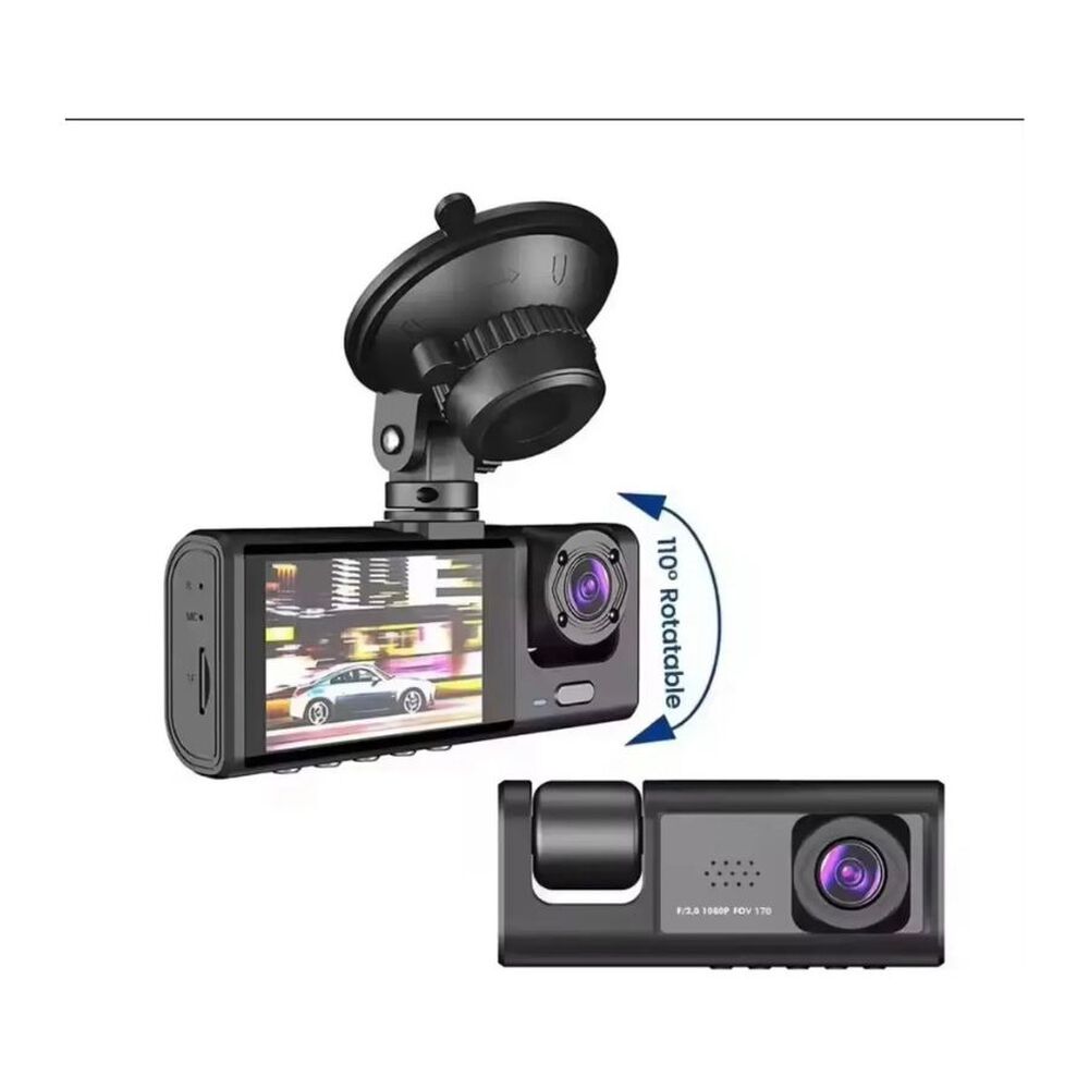 C&aacute;mara Para Auto Dash Cam Full Hd Rotativa Grabadora Dvr image number 3.0