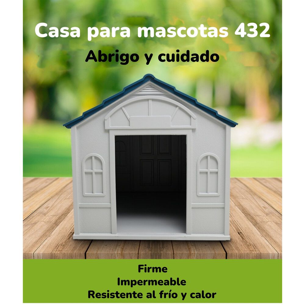 Casa De Perro Mascota Exterior Grande 98cm Roja By Lubabycas image number 4.0