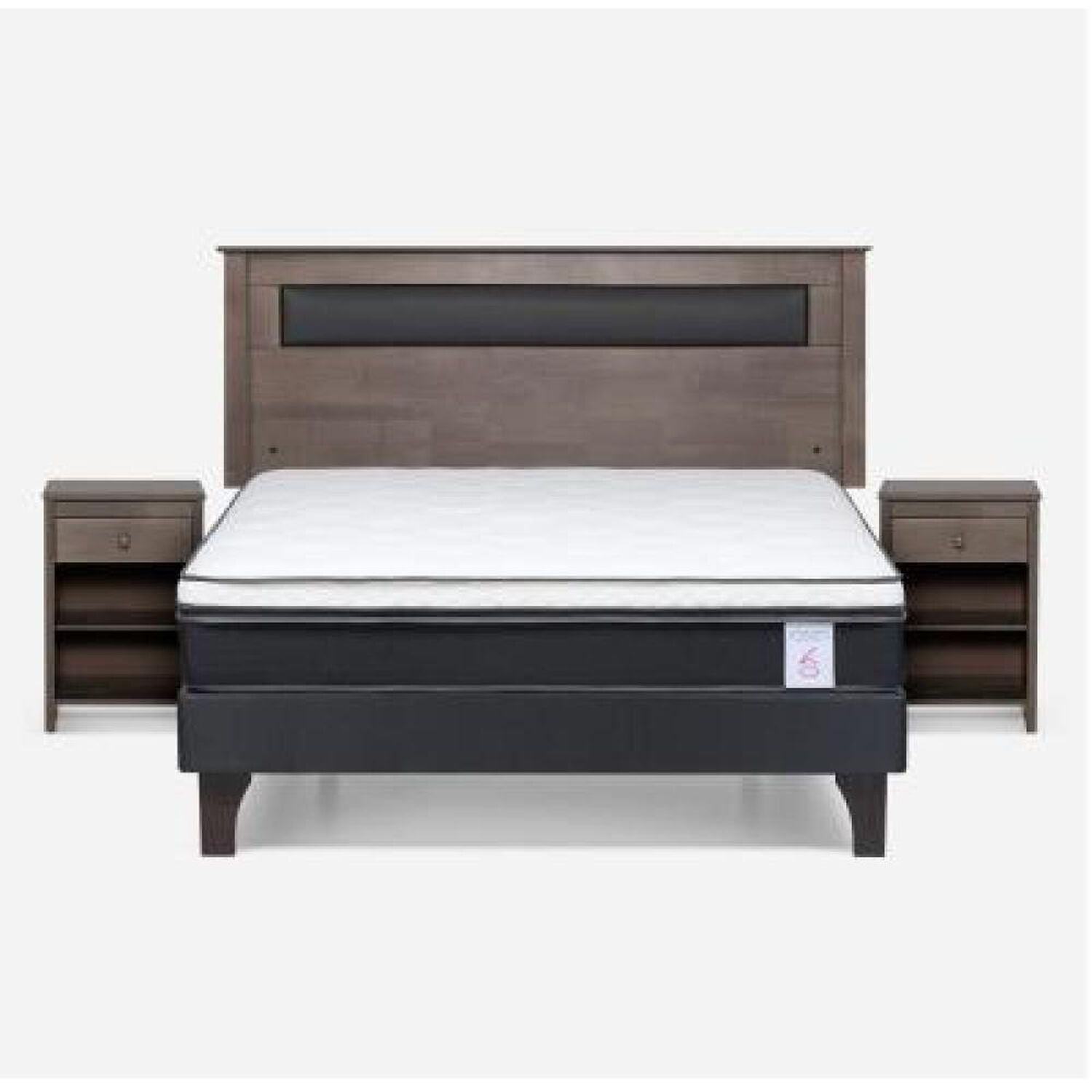 Cama Europea Rosen New Style 6 / 2 Plazas / Base Normal + Set De Maderas image number 8.0