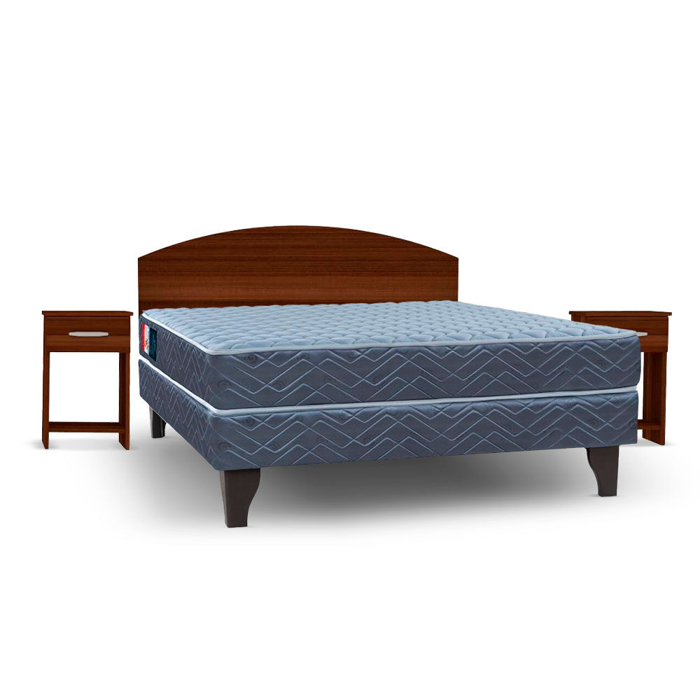 Cama Europea Celta C&aacute;diz / 2 Plazas / Base Normal + Set de Maderas Coigue image number 0.0