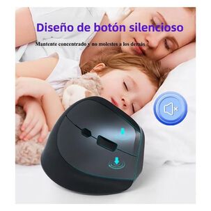 Mouse Vertical Ergonomico Inalambrico Recargable Bluetooth