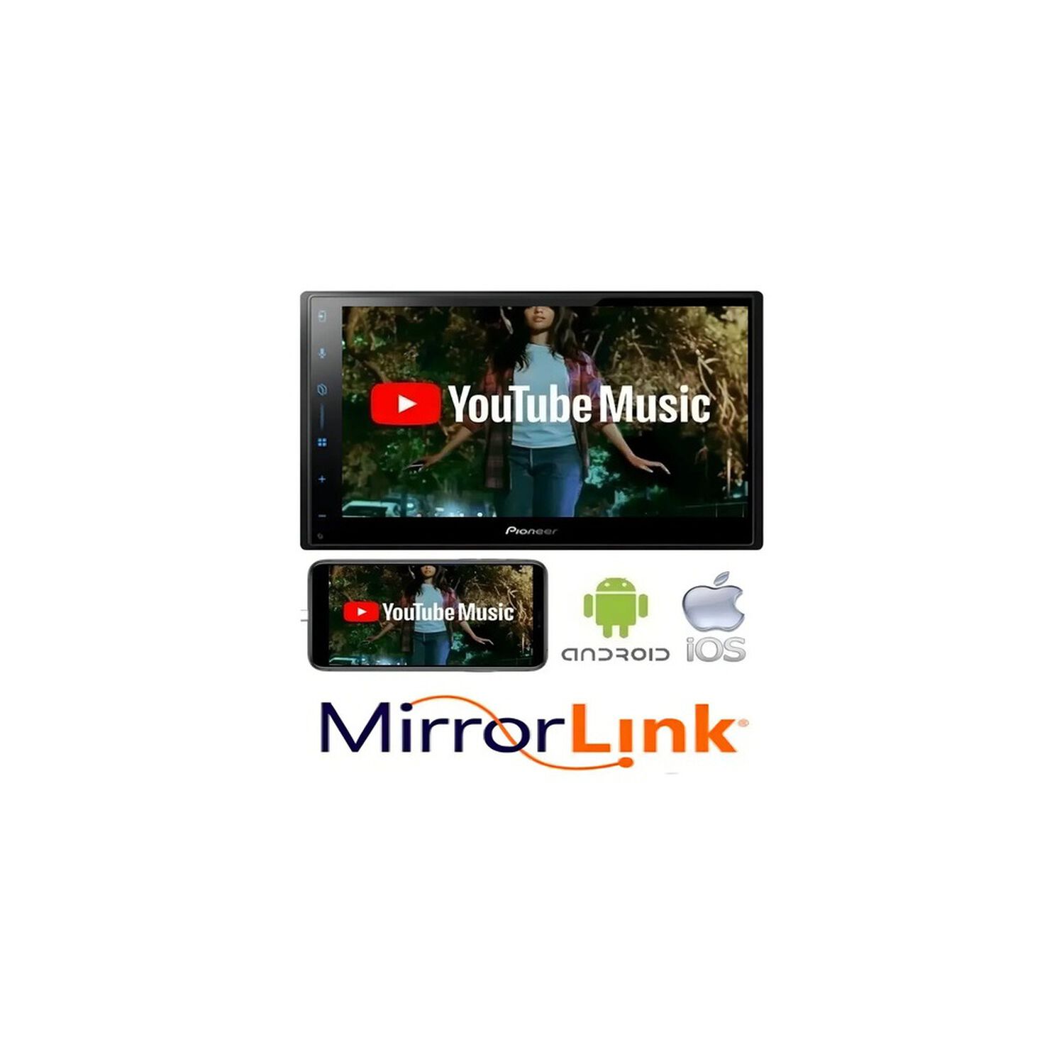 Radio Pioneer Dmh-a5650bt Apple Car/android Auto Inal&aacute;mbrico Negro image number 8.0