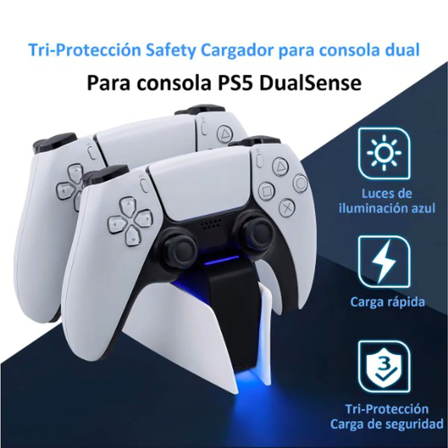 Base Cargador Para Consola Soporte Ps5 image number 2.0