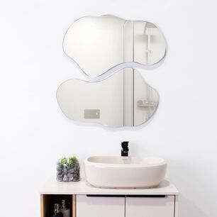 Set X2 Espejos 35x60x1,9 Cm Forma Irregular