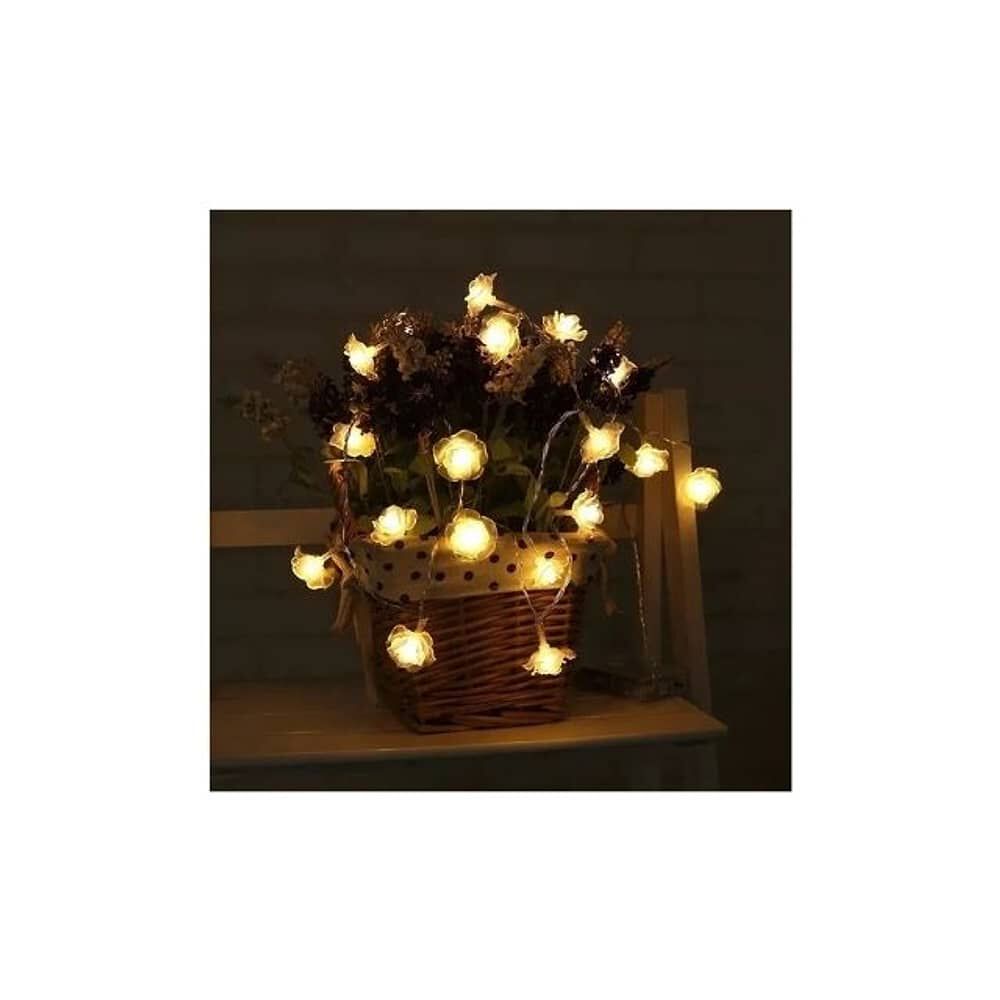 Luces Solares Rosas Led 6m Guirnalda Luces Exterior Cascada image number 2.0