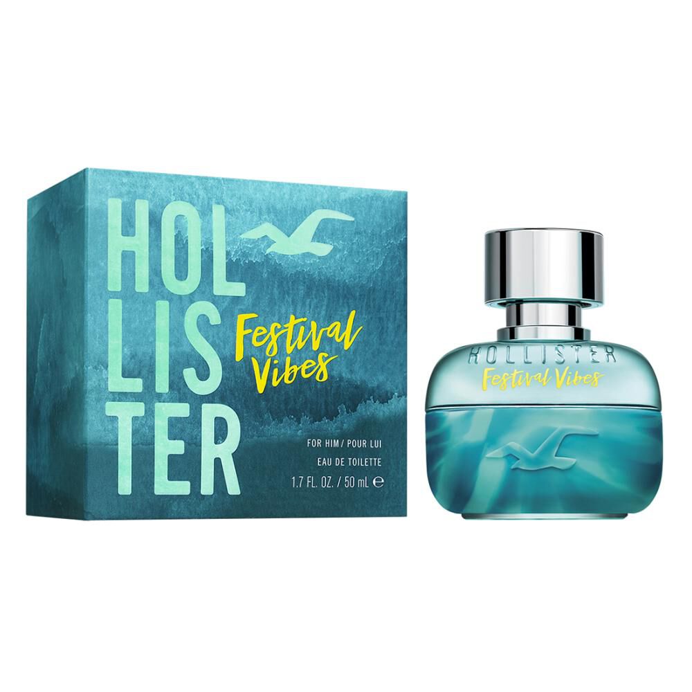 Perfume Hombre Festival Vibes For Him Hollister / 50 Ml / Eau De Toilette  en Oferta | Hites.com
