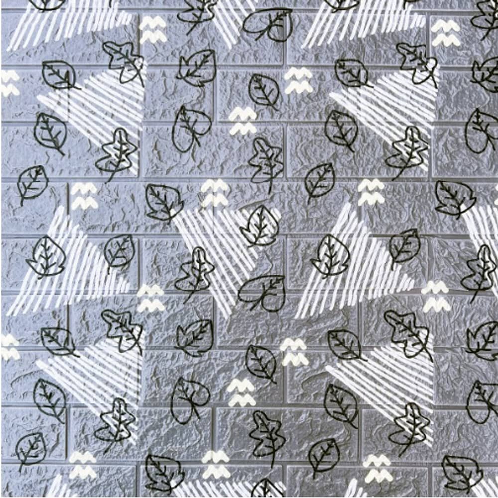 Pack 10 Lamina Papel Mural Autoadhesivo 3d Ladrillo Hojas image number 0.0
