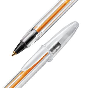 Pack X 4 Blister 3 Bolígrafos Cristal Fino 2 Azul, 1 Negro Bic