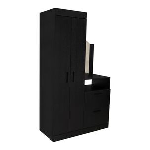 Closet Comoda Con Espejo 3 Puertas 1 Cajon