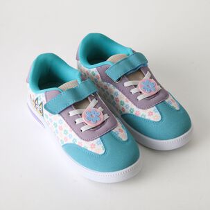 Zapatilla Luces Ni&ntilde;a Velcro Celeste Bingo & Bluey
