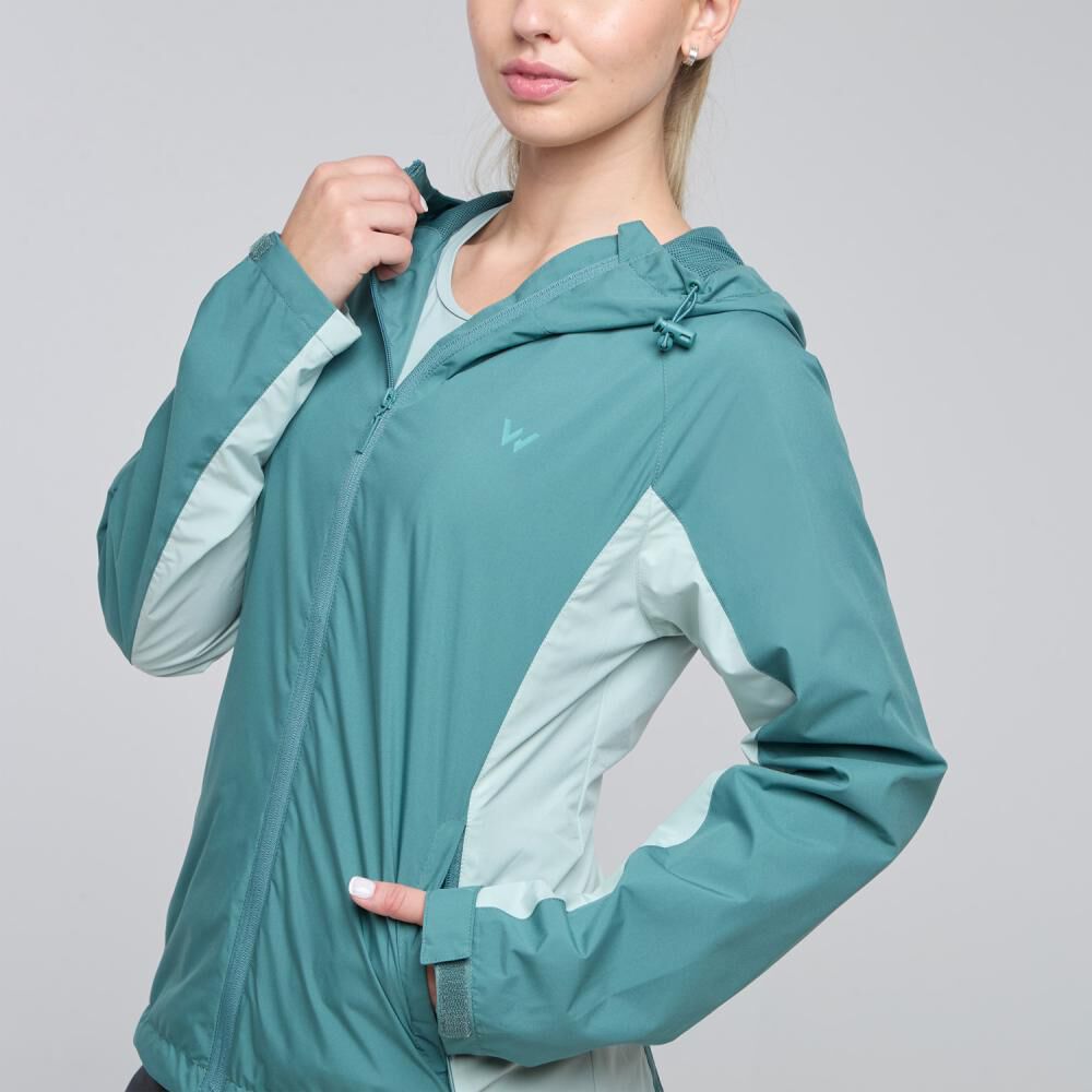 Chaqueta Deportiva Boque Color Cuello Alto Con Capucha Mujer Wetland image number 4.0